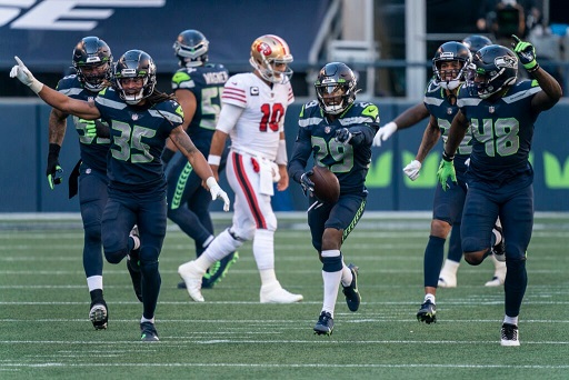 Un gran partido entre Seattle Seahawks y San Francisco 49ers